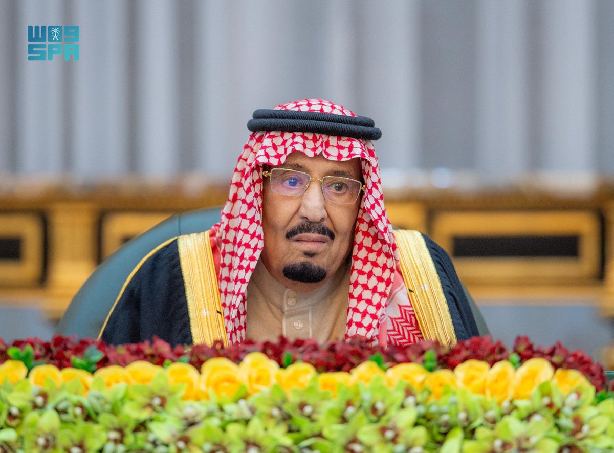 spagov's tweet photo. #خادم_الحرمين_الشريفين يرأس جلسة #مجلس_الوزراء.
#واس https://t.co/JGb7md0vVf