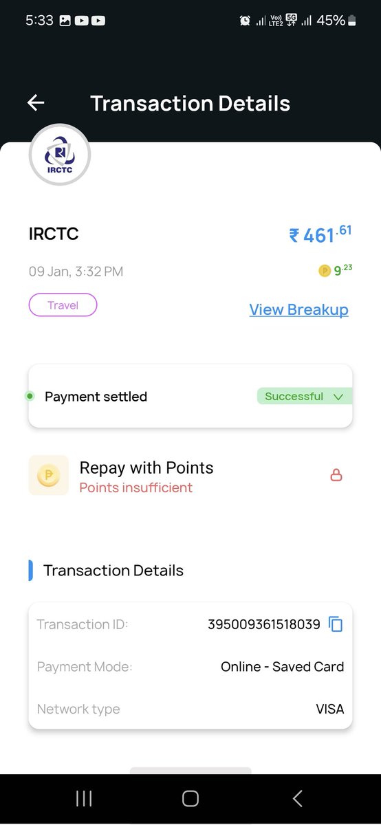 ADITYAA40248351's tweet photo. @IRCTCofficial  I paid ₹461.61 for a dormitory booking, but it was canceled from your end, causing me inconvenience. To add to this, you refunded only ₹428 instead of the full amount. Why should I bear both the inconvenience and a monetary loss for no fault of mine https://t.co/RSTNxHlbTe