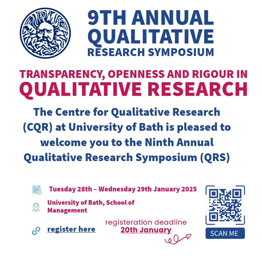 Centre for Qualitative Research, Bath tweet media