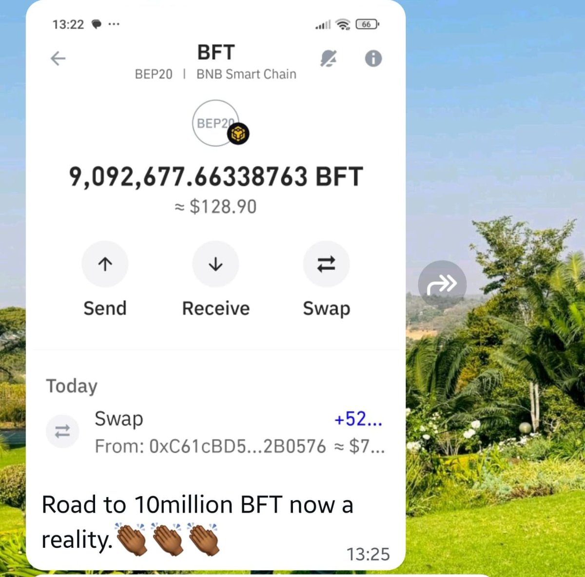 VengieZim's tweet photo. On step at a time to walk the Freedom land 

$bft https://t.co/J8cgBu2AGX