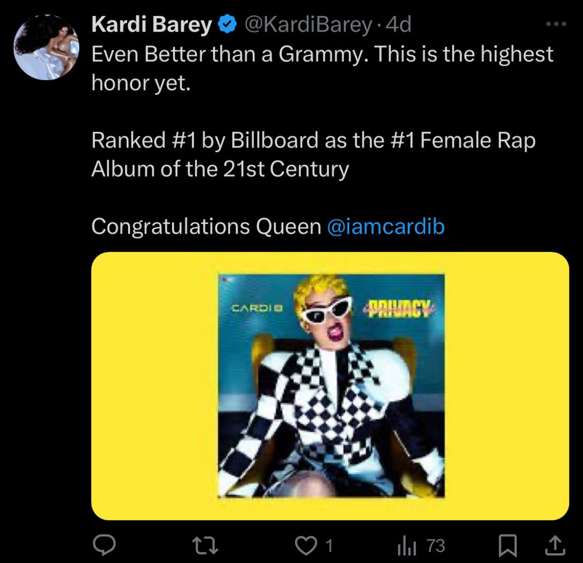 Isaiah___'s tweet photo. @KardiBarey @icespicee_ FLOP ONLY GOT 73 VIEWS FELL OF

AND U PAID FOR THAT CHECKMARK🤣 https://t.co/BQ9tsPDdUk