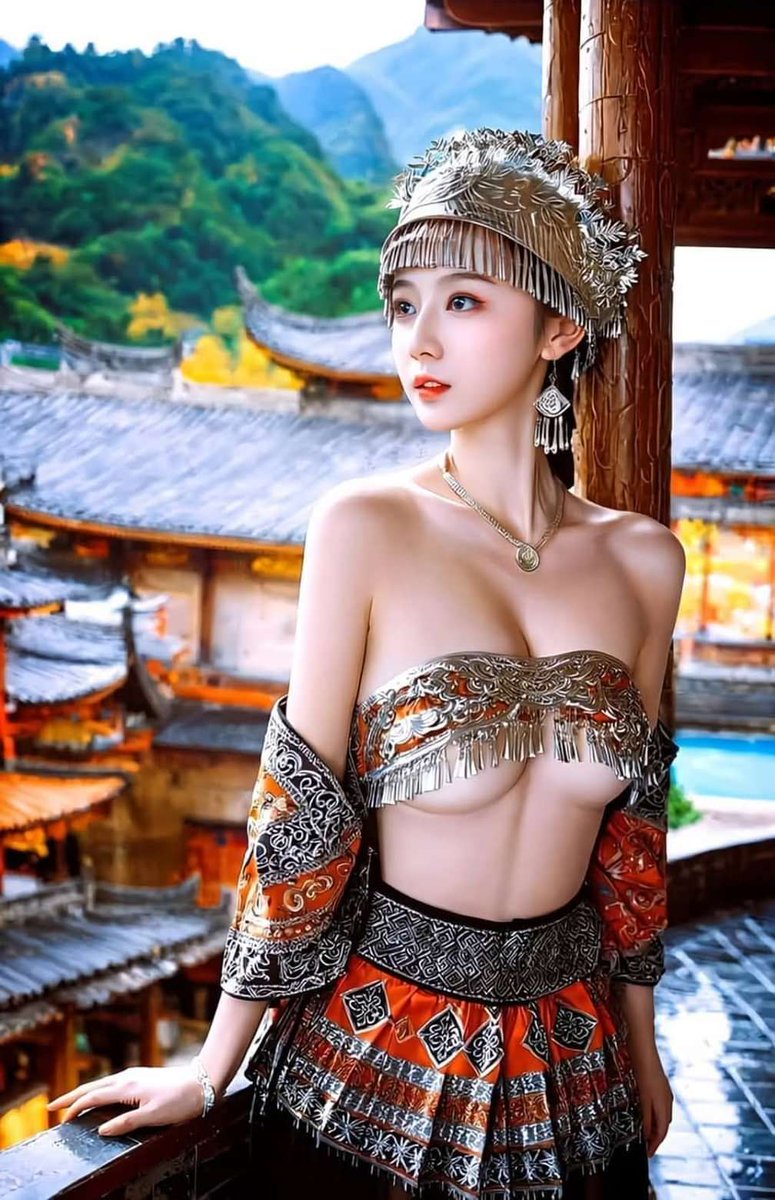 #美女#少数民族，少数民族的衣服，这么开放？beautiful