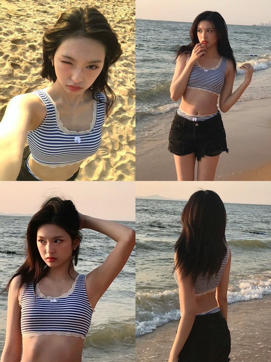 BabyBlack_twt's tweet photo. แคนนี่กับทะเลไทยคือถูกต้องมาก หาดทราย แสงแดด ทุกอย่างลงตัวไปหมด ลูกแม่สวยเกินไปปะ 😍

((หยุดโตได้แล้วหนู คุณแม่หวงค่ะ)) 5555555
#CHIQUITA #BABYMONSTER #베이비몬스터 @YGBABYMONSTER_ https://t.co/WYBKCHMvR2