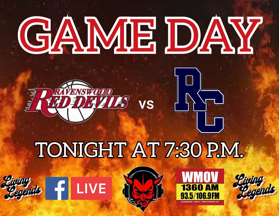 REDDEVILRADIO's tweet image. It's Game Day!! Catch our coverage live from "The Pit at Mick Price Court" on Radio WMOV 1360 AM, FM 106.9 and FM 93.5   #wvprepbb #Ravenswood #Ritchie #WMOV #BloxtonBrothers #LivingLegends #RadioEra #RevivalOfRadio #WV