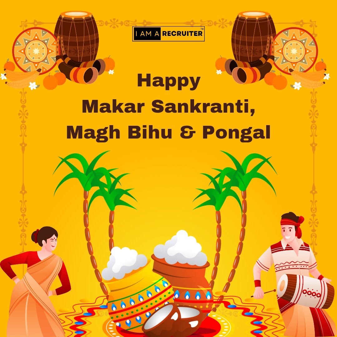 🌟 Festive Greetings to the I AM A RECRUITER Community! 🌟

Happy Makar Sankranti, Magh Bihu &amp; Pongal! 🌞

#HarvestOfSuccess 🌾 #RecruitmentGoals 💼 #IAmARecruiter 💪 #FestiveVibes 🎉 #SoaringHigh 🪁