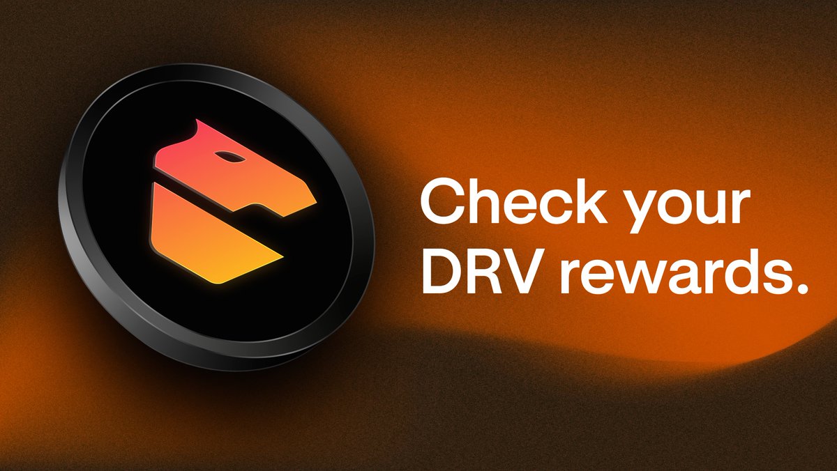 DeriveXYZ's tweet photo. Ready to check your DRV?
https://t.co/6AQq8c5fYC

Where do you claim DRV?
On Derive Chain through the Derive UI, starting January 15, 12:00 AM UTC.

How does bridging work?
Seamlessly, with @LayerZero_Core. You can withdraw $DRV to @base or @ethereum as you would any collateral on Derive, via your funding account.

Note: Any multi-signature addresses will have their DRV sent by Saturday, January 18, 12:00 AM UTC.

Giddy up 🐎
