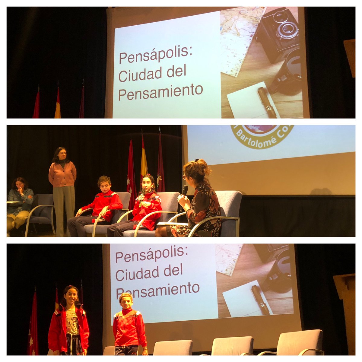 Colegio M. B. Cossío (@ceipbartolome) on Twitter photo 🎓✨ Hoy presentamos nuestro proyecto Pensápolis en las III Jornadas de Experiencias Educativas de Latina.
Los alumnos voluntarios con sus intervenciones, han mostrado el proyecto, compromiso y entusiasmo. 🌟👏 ¡Orgullosos de nuestra comunidad educativa! <a href="/JMDLatina/">Distrito Latina</a> 🎓✨ Hoy presentamos nuestro proyecto Pensápolis en las III Jornadas de Experiencias Educativas de Latina.
Los alumnos voluntarios con sus intervenciones, han mostrado el proyecto, compromiso y entusiasmo. 🌟👏 ¡Orgullosos de nuestra comunidad educativa! <a href="/JMDLatina/">Distrito Latina</a>