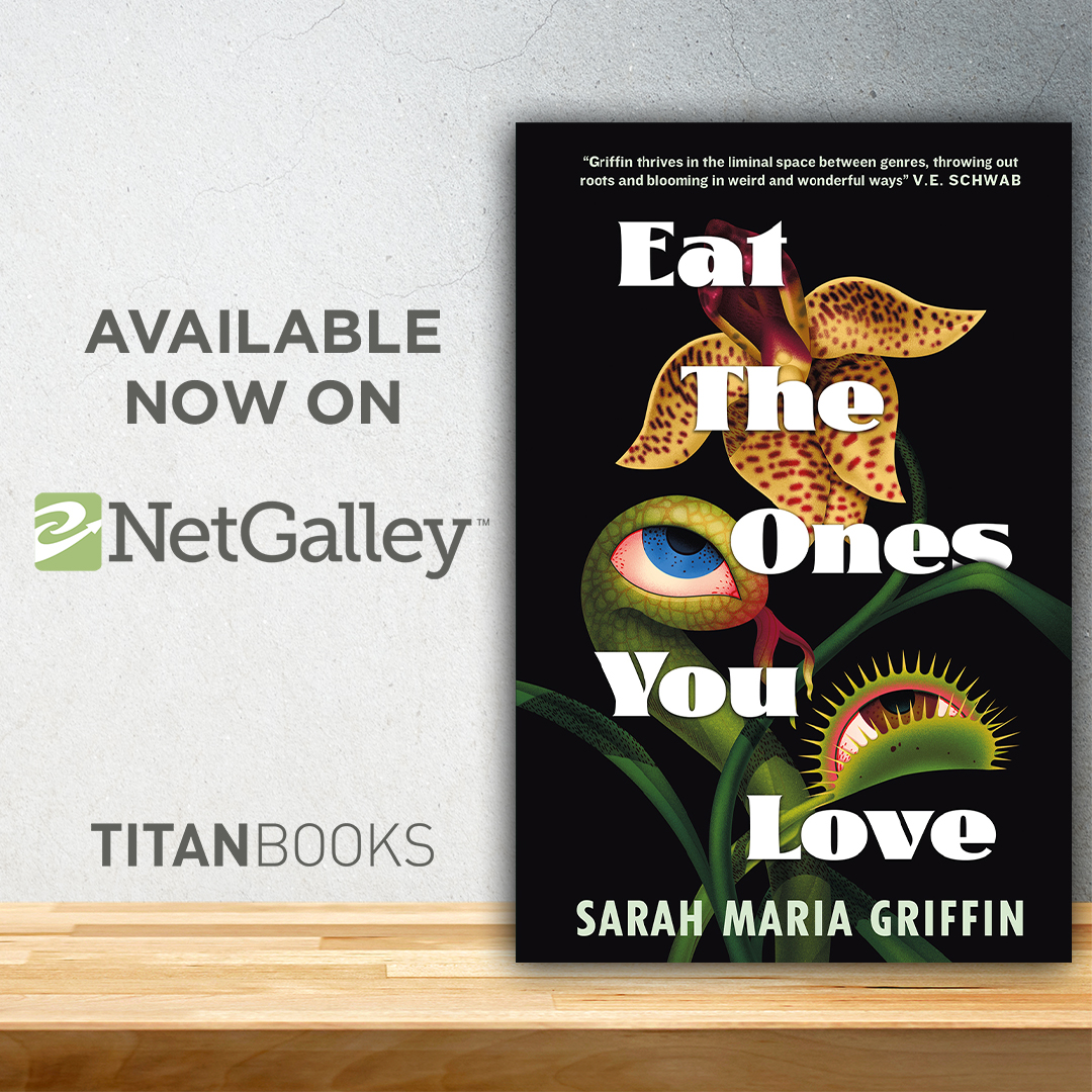 EAT THE ONES YOU LOVE by Sarah Maria Griffin is now available for request on <a href="/NetGalley/">NetGalley</a> !

A twisted, tangled story about workplace love-affairs, and plants with a taste for human flesh.

Request here: tinyurl.com/mr37yjrf 🌱