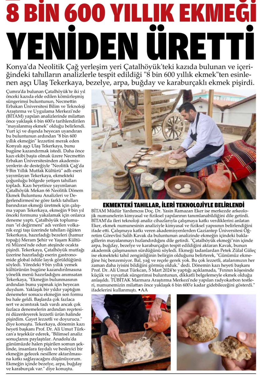 UlasTekerkaya's tweet image. I made 8600-year-old bread #çatalhöyükmutfağı #historicalcuisine #ulaştekerkaya