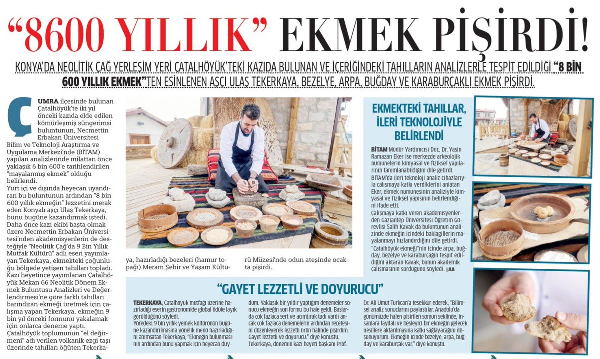 UlasTekerkaya's tweet image. I made 8600-year-old bread #çatalhöyükmutfağı #historicalcuisine #ulaştekerkaya