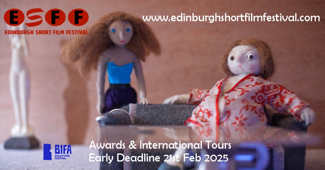 2025 Edinburgh Short Film Festival is open for entry
&amp; looking for great shorts!

Best Film Awards, International Film Festival showcases &amp; film industry partnerships, 
BIFA qualifying.

Deadline Friday Feb 21st

buff.ly/3sfevmM

#filmmakers
#filmawards