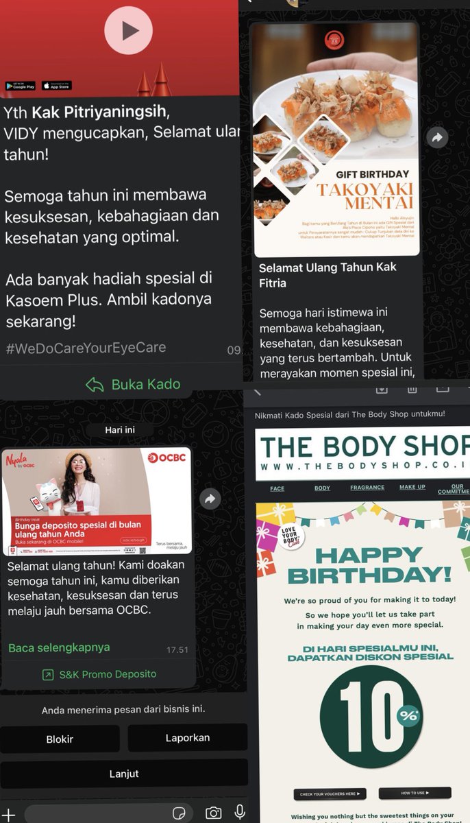 pitriy14's tweet photo. Ternyata bnyak promo kalau ultah😂 https://t.co/OwhgBwZeJj