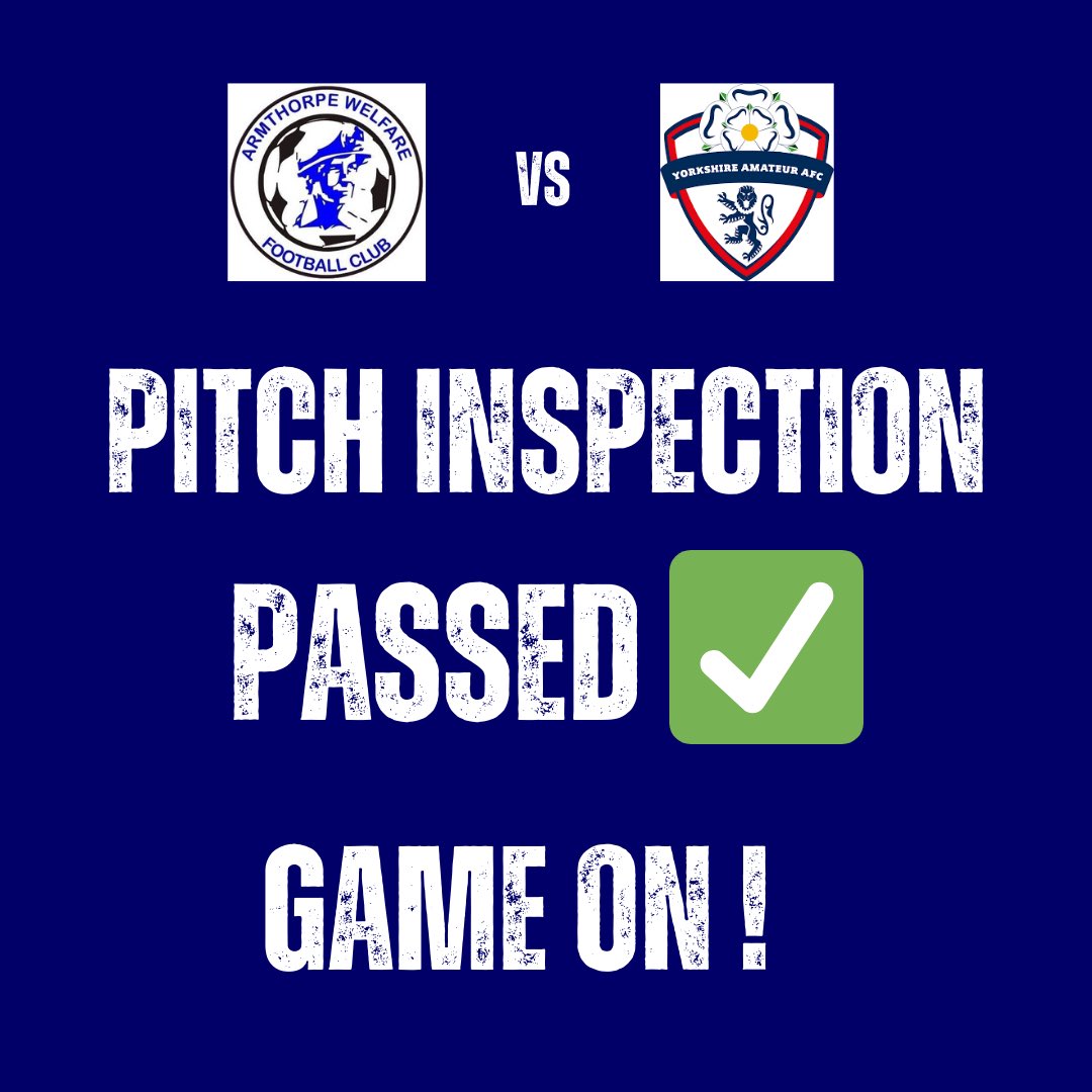 thewelfare's tweet photo. GAME ON ! 

The pitch at The Marra Falcons Stadium PASSES an inspection and tonight’s game against @AFCAmmers goes ahead as planned. 

7.45pm kick off. Bar open 🍺. 

#UpTheWellie https://t.co/7DNbEpU68x