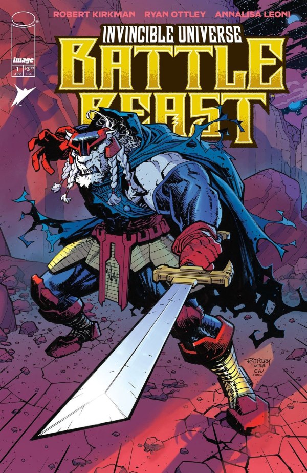 comicmoonuk's tweet photo. Invincible fans alert: Superstars #RobertKirkman and #RyanOttley reveal the secret story of Battle Beast, searching the universe for the one warrior mightier than him — and a glorious death, his only reward.🐄🌙

Available to order now! > https://t.co/mD7fKU95KM < https://t.co/rS3vPNQRN5