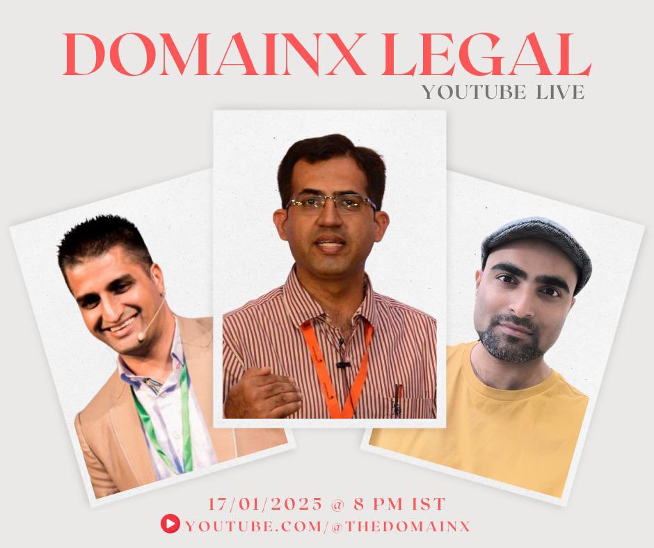 thedomainx's tweet photo. It’s happening, #DOMAINS LIVE SESSION on 17/01/2025 🔥 Subscribe: https://t.co/qHI38syuz4
L to R- Manmeet P. Singh (#DOMAINX), Ankur Raheja (@ankurraheja) & Shailendra Mishra (@WorthyBlogg) https://t.co/ttCgTwgKMO