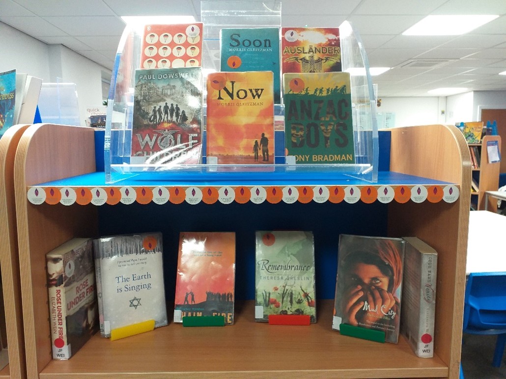 This month at Kyle the theme is Holocaust Memorial and we are hoping our library displays will encourage pupils to extend their learning and read some excellent fiction on the theme of the Holocaust <a href="/HMD_UK/">Holocaust Memorial Day Trust</a>