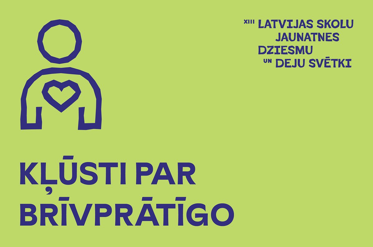Kļūsti par daļu no XIII Latvijas Skolu jaunatnes dziesmu un deju svētkiem! Piesakies par brīvprātīgo: nacgavilet.lv/lv/par-svetkie…