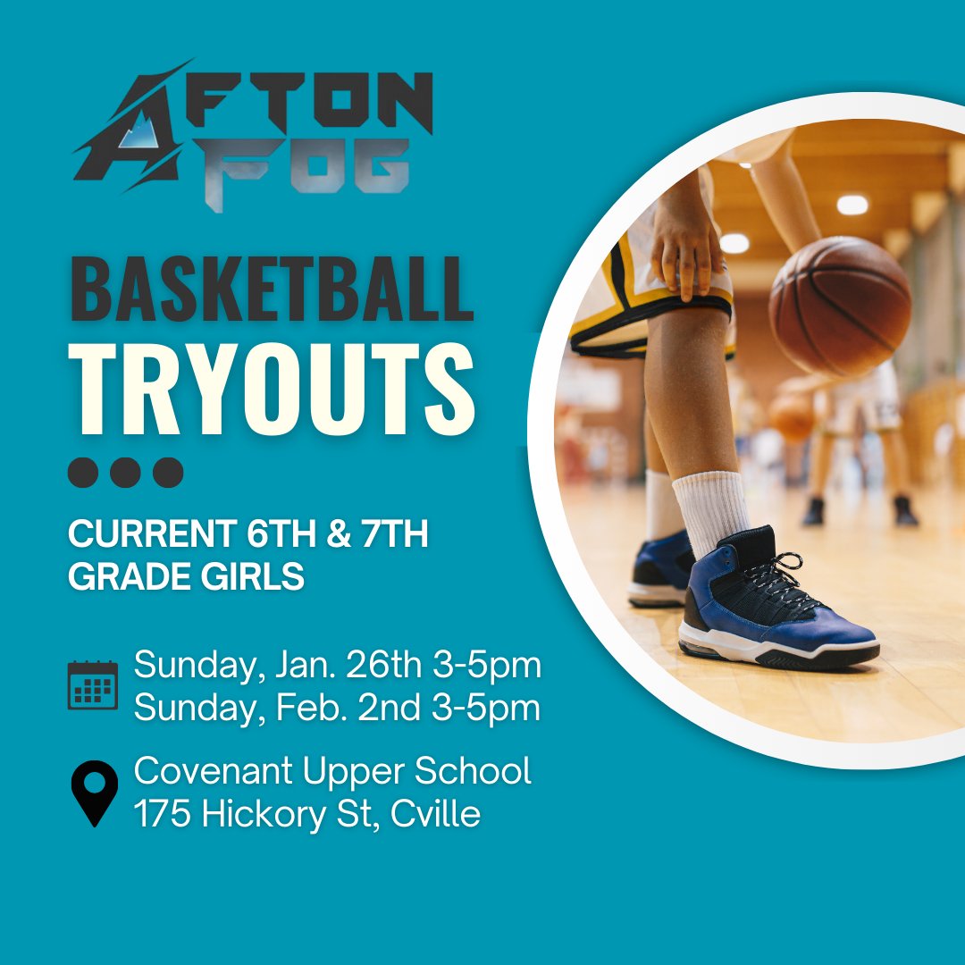 AftonFog's tweet photo. Calling all dedicated 6th and 7th grade athletes! We have two dates for tryouts for the 2025 season. Learn from experienced coaches who cultivate a hard-working &amp; positive environment. To reserve your spot at one or both tryouts, contact Coach Taylor (ataylor@covenantschool.org). https://t.co/69mkW5udt5