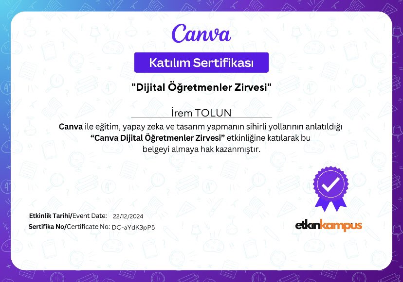 iremtolunn's tweet photo. Çok keyifli geçen bir eğitimin ardından 💫 #Canva https://t.co/kKquEYLvo7