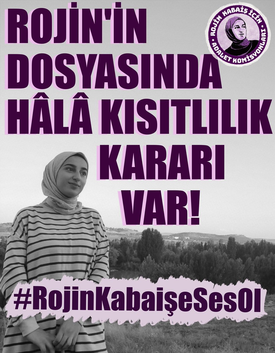 Rojin Kabaiş İçin Adalet Komisyonları tweet media