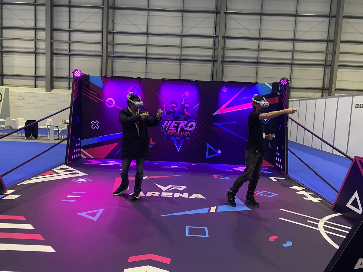 Another tough morning of work and play at the Social Immersive Entertainment Expo