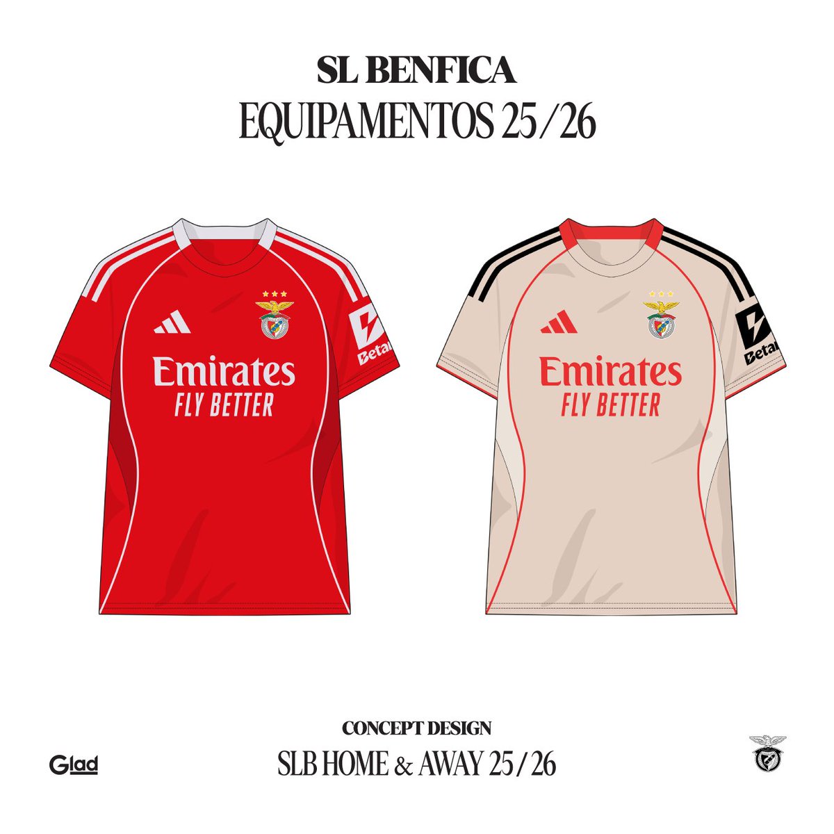 bpalma20's tweet photo. Na próxima época, a adidas vai inspirar-se na linha Teamgeist de 2006 para os novos templates. Com base nas informações já reveladas (sobre o Benfica como de outros clubes), aqui fica a minha visão para os equipamentos do SL Benfica 2025/26 https://t.co/8Ho2iqoIqK