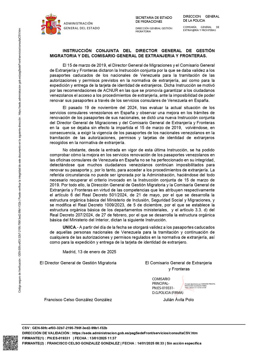 Rsanchez8's tweet photo. Buena noticia para nuestros connacionales residentes en España. https://t.co/Imtc5uF6qG