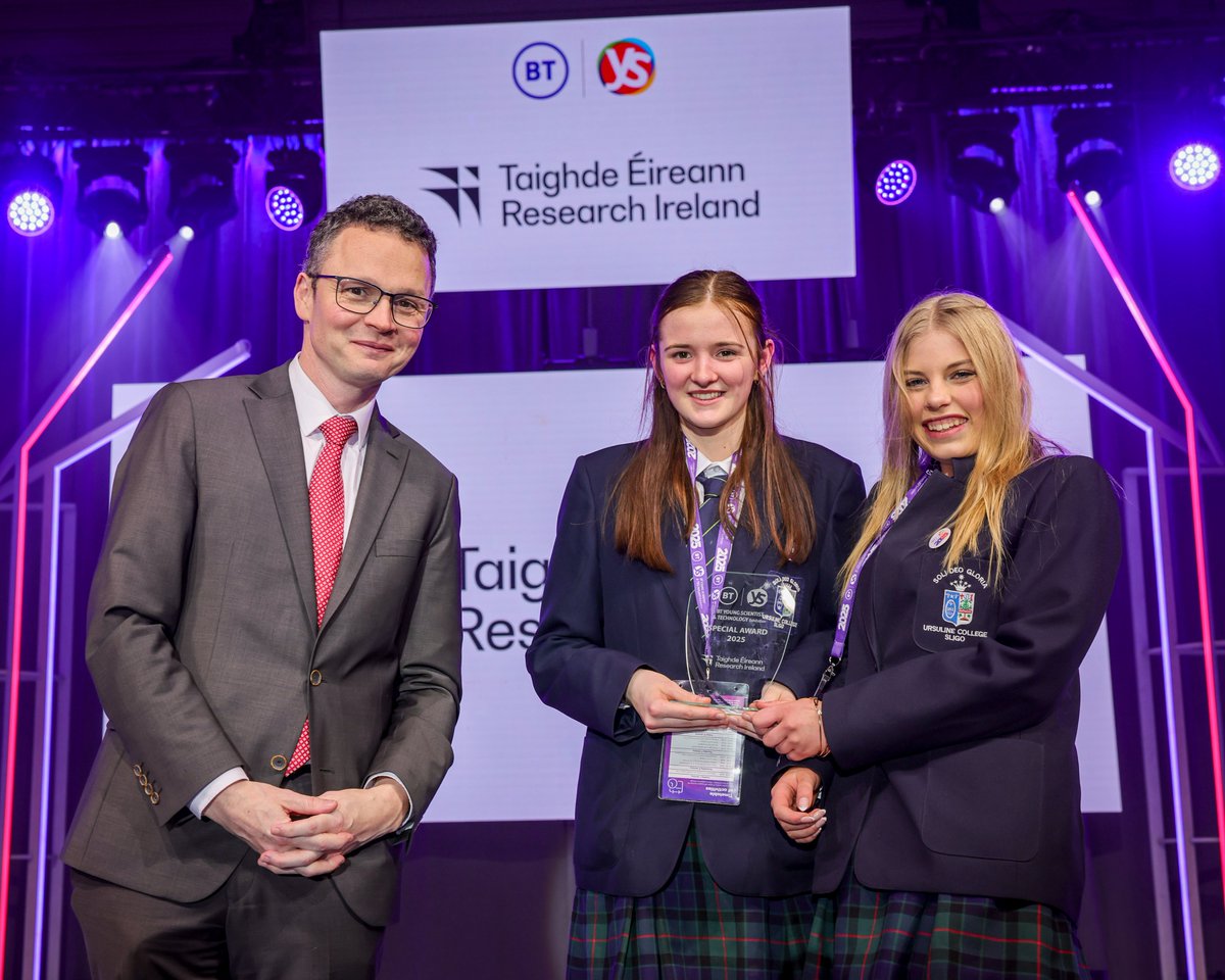 Research Ireland (@researchirel) on Twitter photo A huge congratulations to Aoife Fadian and Jessica O'Connor from <a href="/ursulinesligo/">UrsulineSligo</a>, who won the inaugural Taighde Éireann - Research Ireland Award at <a href="/BTYSTE/">BT Young Scientist</a> for their project showing how sheep's wool can be used to strengthen concrete. #BTYSTE2025 A huge congratulations to Aoife Fadian and Jessica O'Connor from <a href="/ursulinesligo/">UrsulineSligo</a>, who won the inaugural Taighde Éireann - Research Ireland Award at <a href="/BTYSTE/">BT Young Scientist</a> for their project showing how sheep's wool can be used to strengthen concrete. #BTYSTE2025