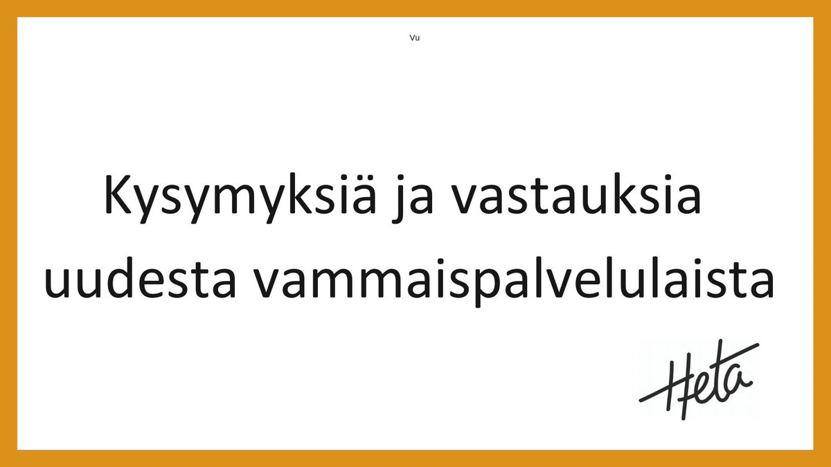 Kokosimme nettisivuillemme kysymyksiä  ja vastauksia uudesta vammaispalvelulaista henkilökohtaisen avun työnantajamallin näkökulmasta. 

heta-liitto.fi/kysymyksia-ja-…