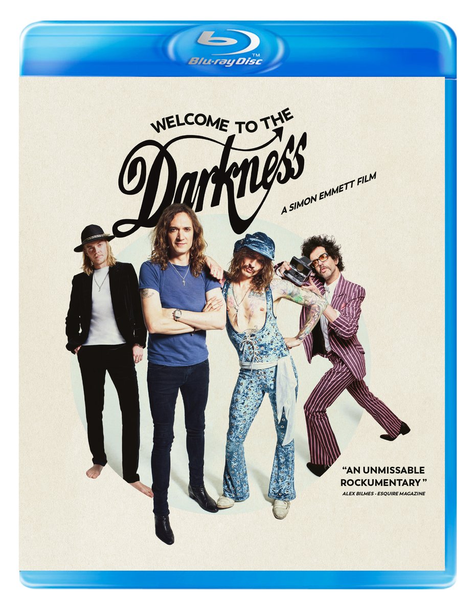 thedarkness's tweet photo. Fans in the USA and Canada! Brace yourselves! Welcome to The Darkness, the epic documentary about us is coming your way!

Out April 15th, you can pre-order the Region A Blu-ray now on Amazon: https://t.co/cHIIal8f0B

Prefer digital? It's also available to pre-order on AppleTV! https://t.co/UJhCXTOq9J