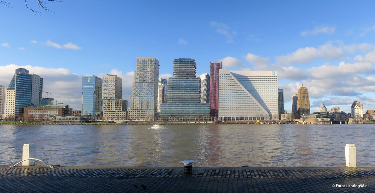 Het uitzicht op Boompjes vanaf het #Noordereiland.