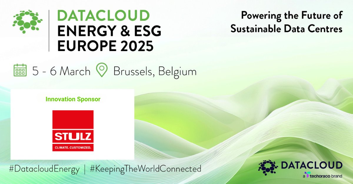 We’re excited to have Stulz as our Innovation Partner for Datacloud Energy &amp; ESG Europe 2025!

With cutting-edge cooling solutions for data centers and beyond, they lead the way in energy efficiency.

Register today and meet the team: datacloudenergy.com

#DatacloudEnergy