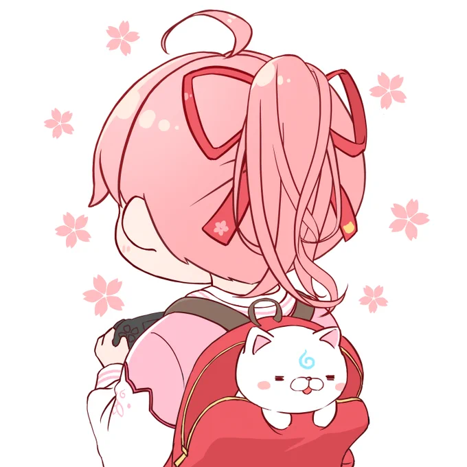 ゲームやってるみこちの後ろ姿かわいくて好き#miko_Art 