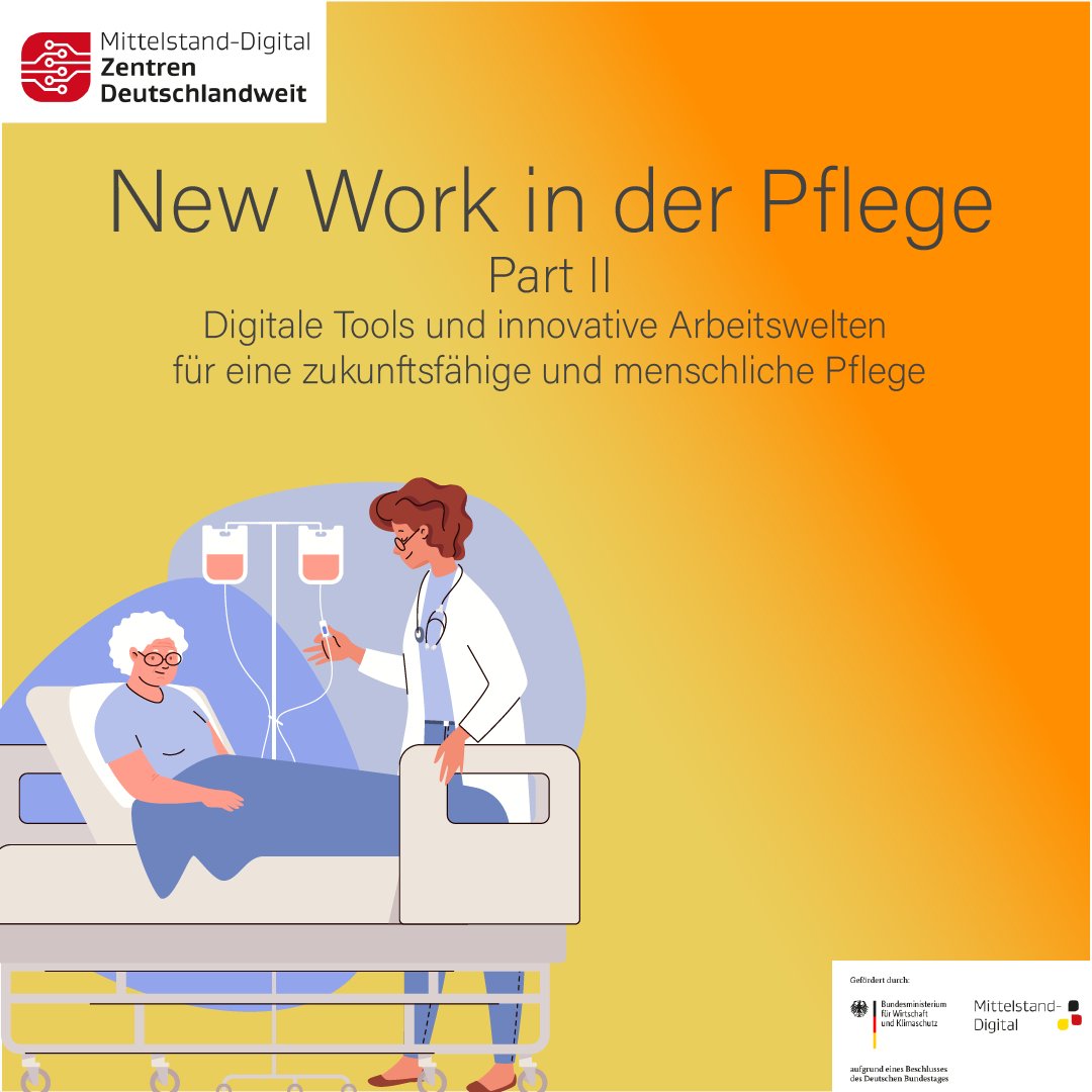 Am 21.01. geht "New Work in der #Pflege" in Runde 2!
Thema: Digitale #Tools &amp; innovative Arbeitswelten für eine zukunftsfähige Pflege.
Unsere Experten informieren zu #Exoskeletten und der Entlastung für #Pflegekräfte.

👉 Jetzt anmelden: digitalzentrum-rostock.de/events/new-wor…