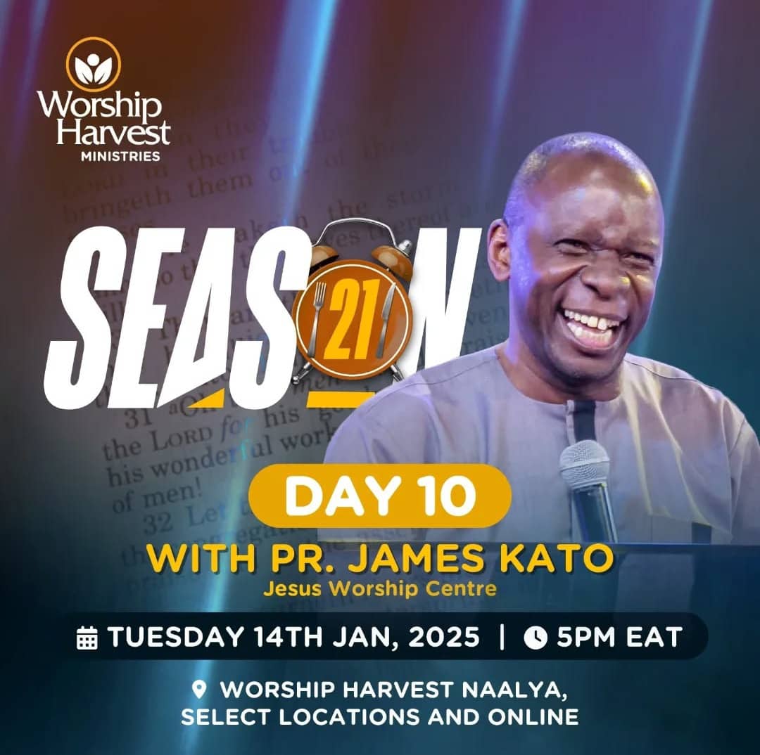 caltwizie's tweet photo. Ministering today for #Season21 Day 10 is Pr James Kato of Jesus Worship Centre, at 5pm, Worship Harvest Naalya.

Your breakthrough is here, invite a friend and don’t miss the Gift of God!

#WorshipHarvest #AGloriousDestiny #WHBugolobi https://t.co/Vwd6VhoAog