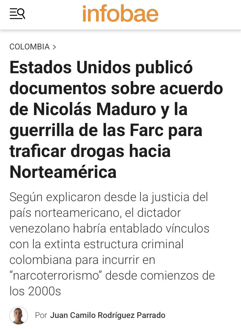 1/ 🚨 Un informe demoledor acusa al régimen de Nicolás Maduro de colaborar con las extintas Farc en actividades de narcotráfico y formación de grupos paramilitares. Las consecuencias de estas revelaciones podrían ser fatales para el régimen. 🧵
2/ Este informe, que ha comenzado a