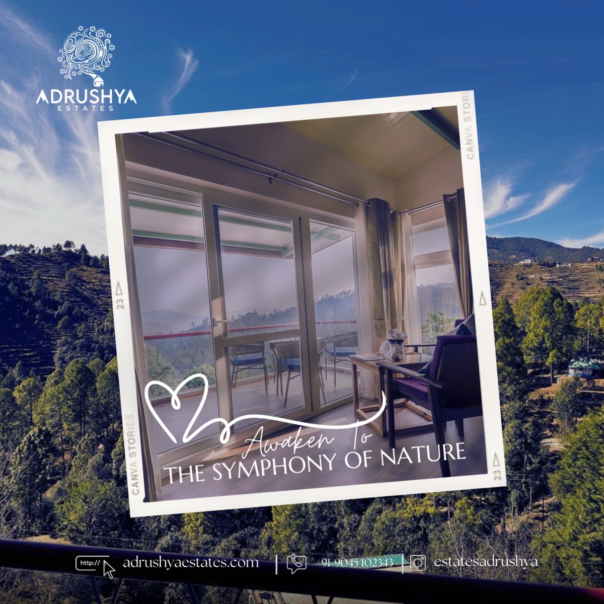 AdrushyaEstates's tweet photo. Escape the ordinary, embrace the extraordinary.  Stay with us at Adrushya Estates and let the hills cradle you in comfort and serenity. 🛏️ #AdrushyaEscapes #TranquilLuxury https://t.co/FLxzHHHDHP