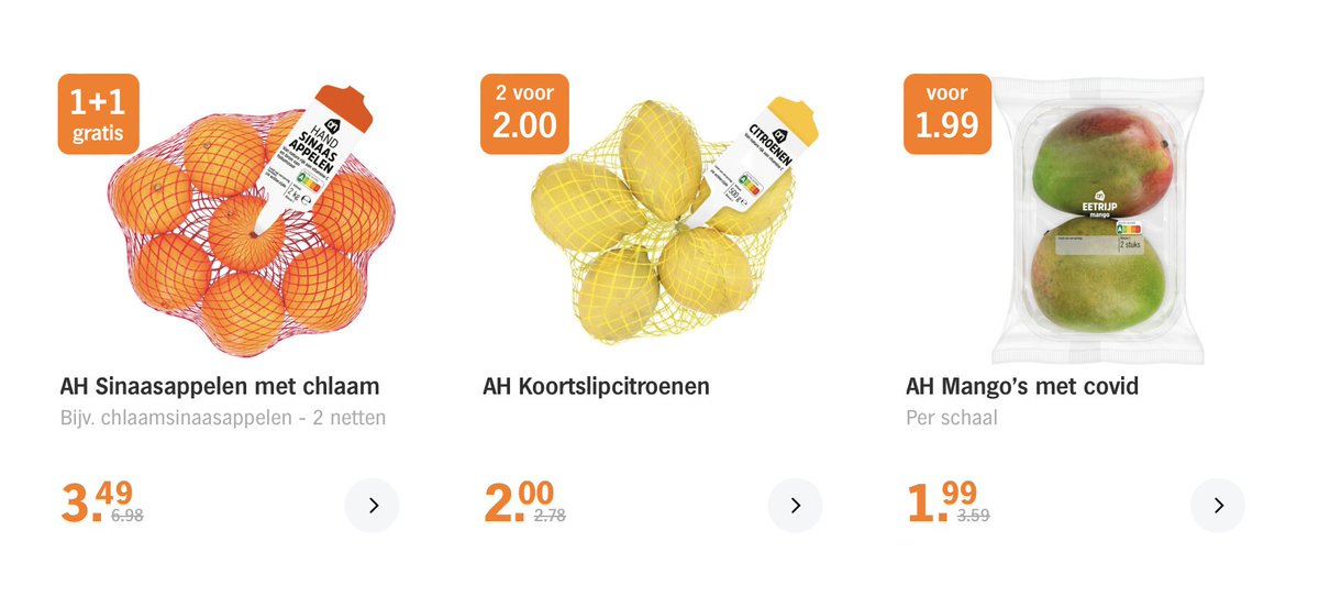 Weinig quality control daar bij AH