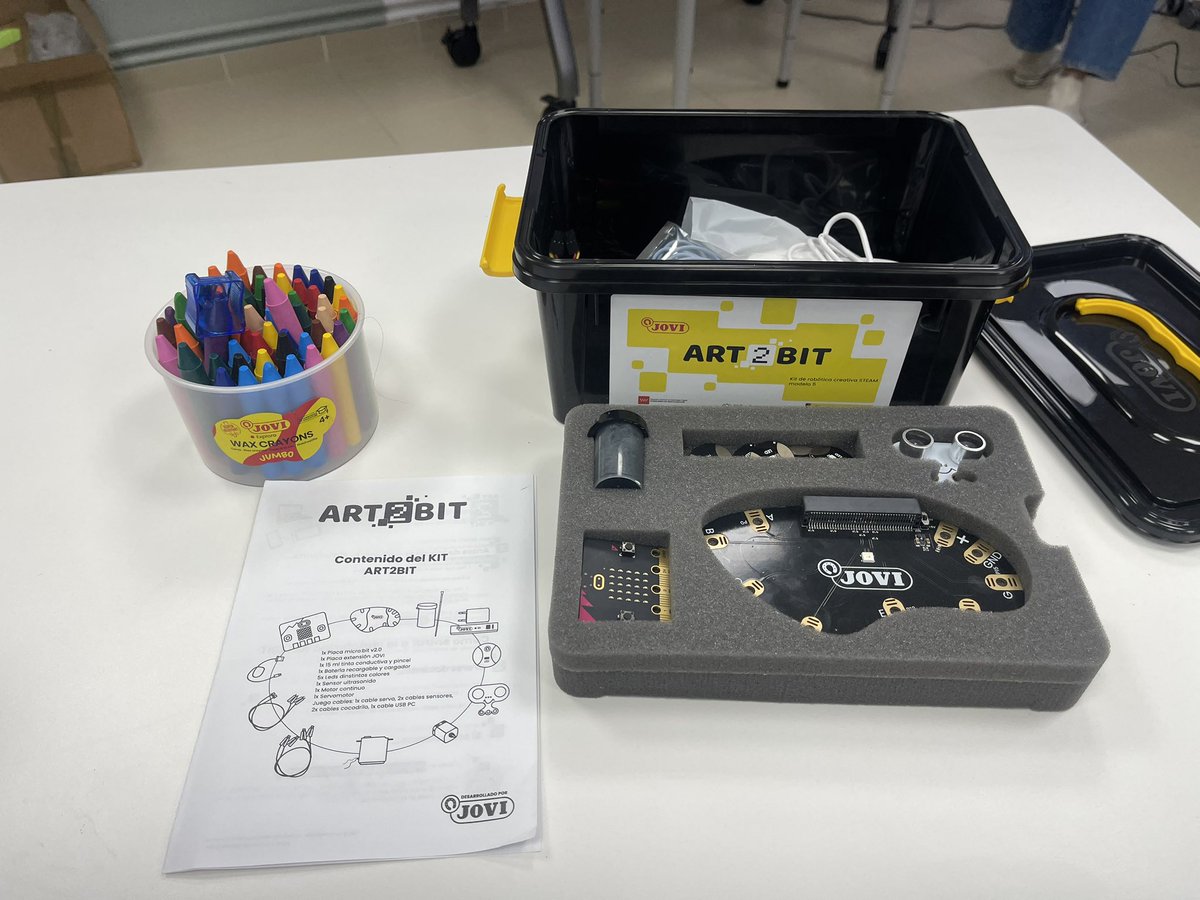 Desarrollando la “A” de STEAM con el kit de #art2bit de #jovi en cualquier área del currículo. #IF_CMadrid #CodigoEscuela4_0_Madrid #ctifmadridsur