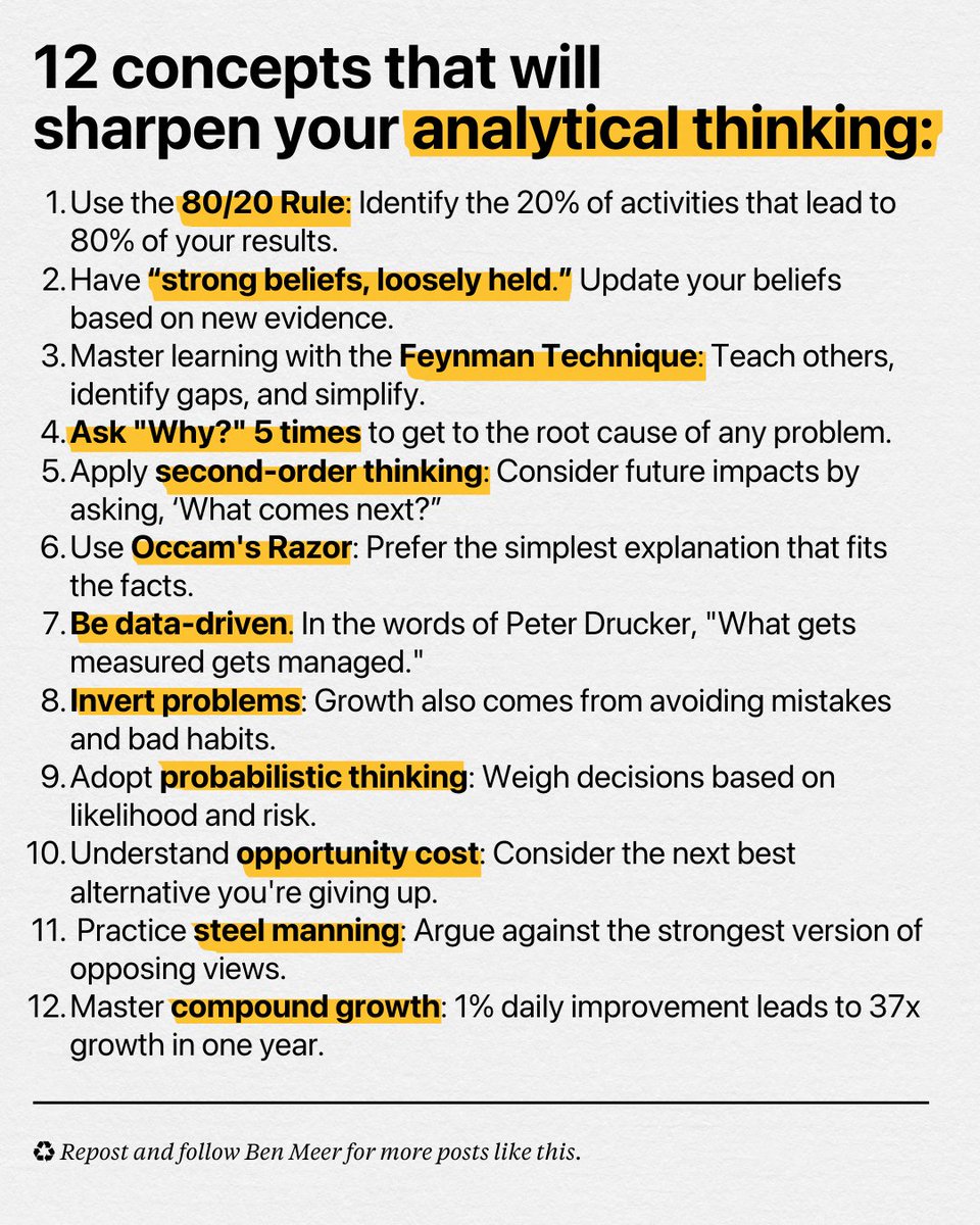 SystemSunday's tweet photo. 12 concepts that will sharpen your analytical thinking: https://t.co/jl9a4r46jS