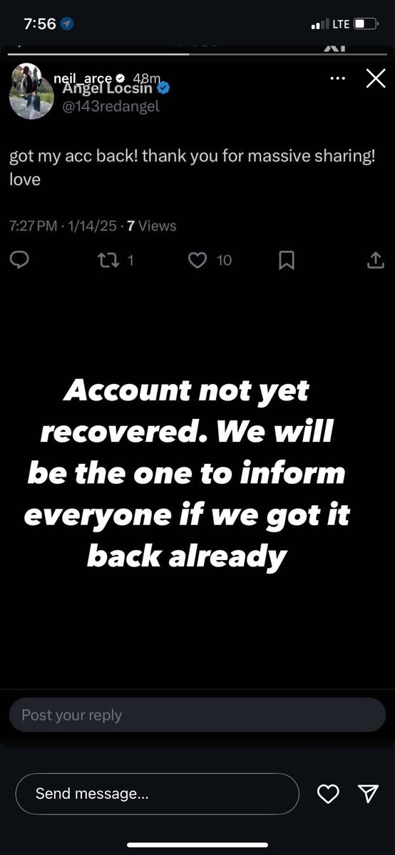 TeamAngels_08's tweet photo. Wag maniwala. Hacker pa rin to. https://t.co/E8Iva9cQ0u