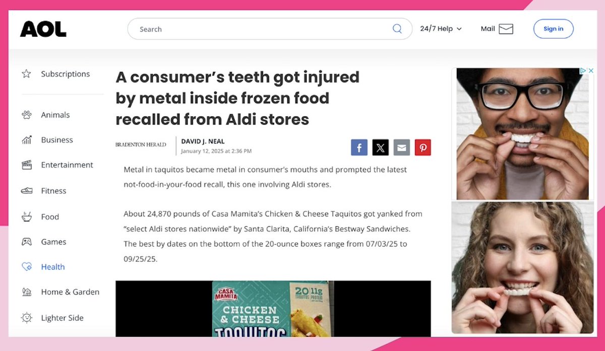 instasmile's tweet image. Hi Friends! @AldiUK - We can see your American stores are giving a little more 'bite' in their products this week...

Maybe you should add our clip on veneers to the middle aisle?! 

Give us a tinkle... we'd love to help out!