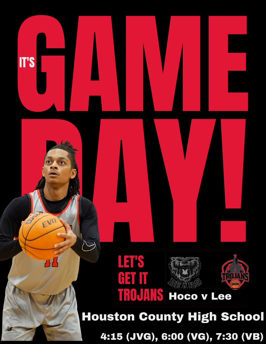 It's GAME DAY Trojan Nation
📍Houston County High
 🆚 Houston County
⏰ 7:30 P.M