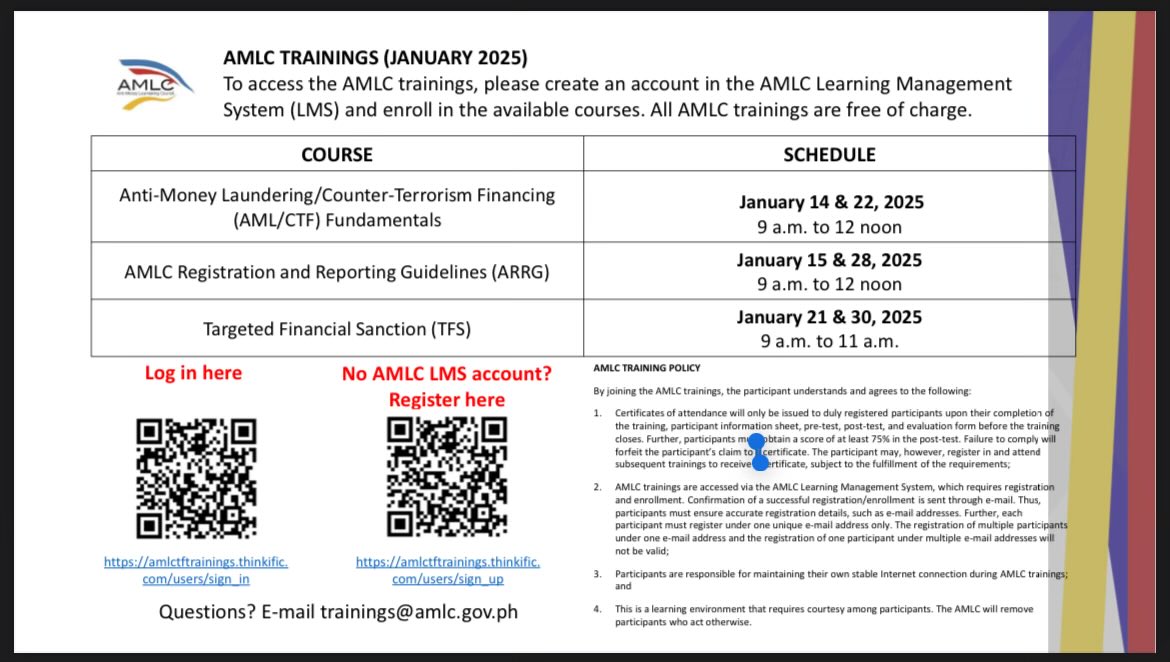 Sibs na naghahanap ng legal trainings, eto may nakita ko: