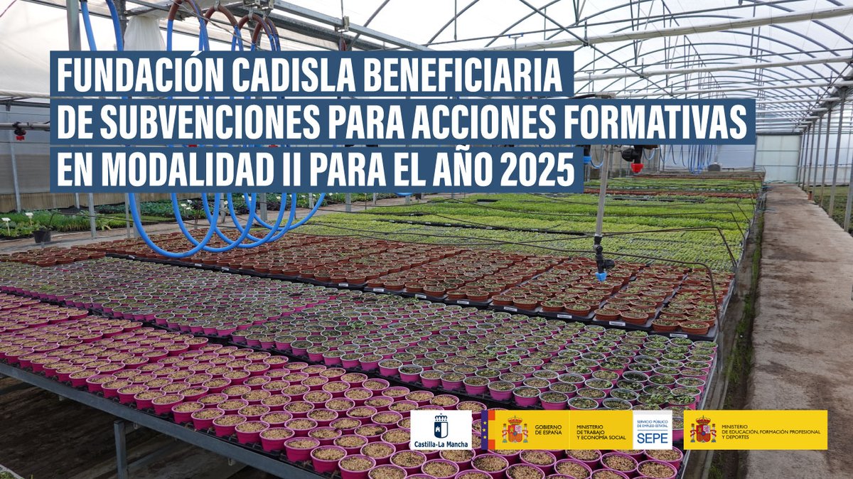 Nos complace anunciar que Fundación Cadisla ha sido beneficiaria de dos subvenciones destinadas a la realización de acciones formativas dirigidas a personas con discapacidad.

Más información en nuestro blog:
fundacioncadisla.com/fundacion-cadi…

#fundacioncadisla #formacion #tomelloso