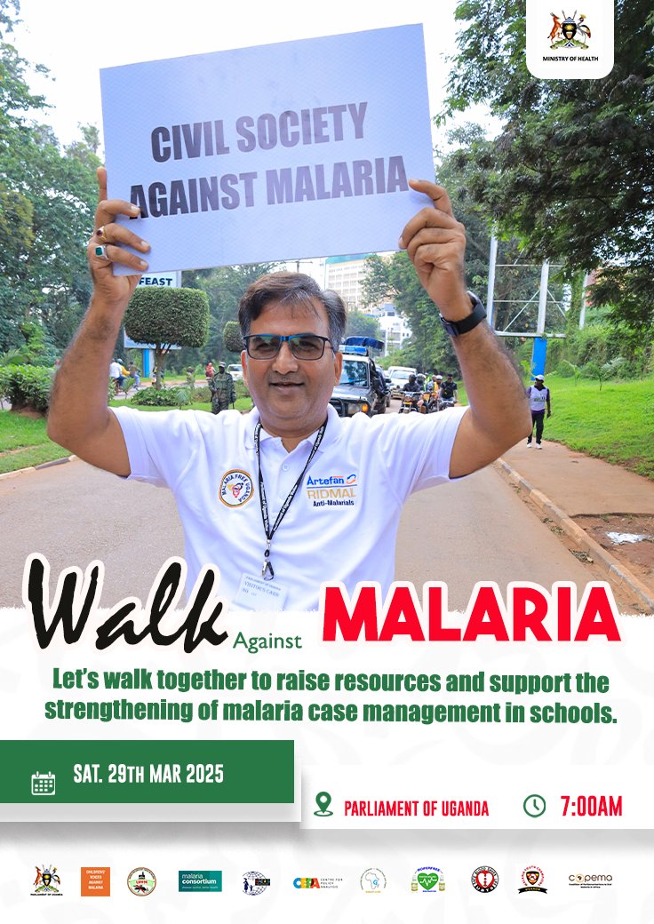 Emmanuel Musika🇺🇬🇰🇪 (@4enacter) on Twitter photo A Malariafree world is what we long for and together we can #EndMalaria in Uganda
<a href="/upfm_malaria/">Uganda Parliamentary Forum on Malaria</a> <a href="/CVAM_Ug/">CVAM Uganda</a> <a href="/WMalaria48190/">WalkAgainst Malaria</a> A Malariafree world is what we long for and together we can #EndMalaria in Uganda
<a href="/upfm_malaria/">Uganda Parliamentary Forum on Malaria</a> <a href="/CVAM_Ug/">CVAM Uganda</a> <a href="/WMalaria48190/">WalkAgainst Malaria</a>