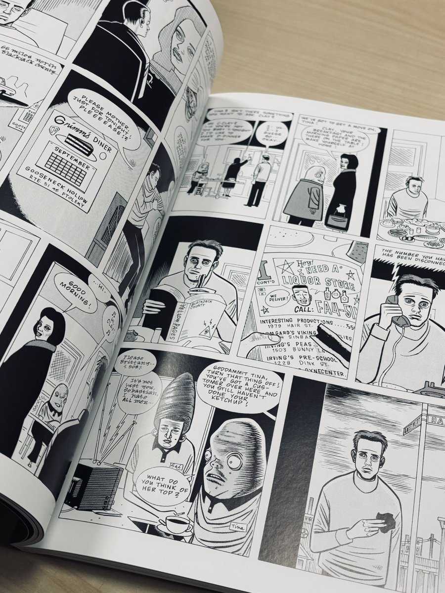 Danielle Tute (@danielletute) on Twitter photo Like a Velvet Glove Cast in Iron by <a href="/danielclowes/">Daniel Clowes</a> <a href="/fantagraphics/">Fantagraphics</a> is the most Lynchian comic in existence. Twin Peaks before Twin Peaks! 🌲
Oozing b-movie noir aesthetics. A genuine masterpiece in sequential art format.
okcomics.co.uk/products/like-… Like a Velvet Glove Cast in Iron by <a href="/danielclowes/">Daniel Clowes</a> <a href="/fantagraphics/">Fantagraphics</a> is the most Lynchian comic in existence. Twin Peaks before Twin Peaks! 🌲
Oozing b-movie noir aesthetics. A genuine masterpiece in sequential art format.
okcomics.co.uk/products/like-…