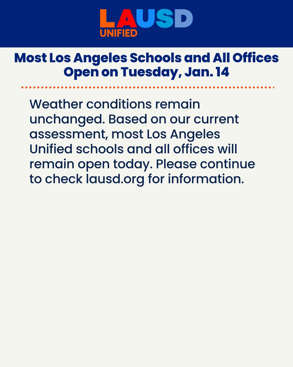 Los Angeles Unified tweet media