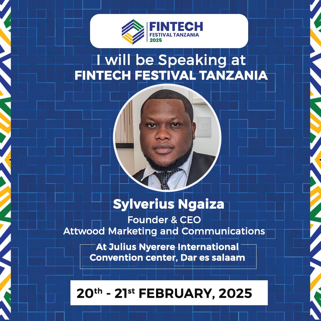 Fintechtz2024's tweet photo. 🌟 Excited to introduce one of our speakers for #FintechFestivalTZ2025! 🎤

📅 20–21 Feb 2025
📍 JNICC, Dar es Salaam

Get ready for inspiring discussions and fintech innovations! 🚀🌐

#FintechInnovation #Tanzania #Networking https://t.co/CCOmavq2Yn