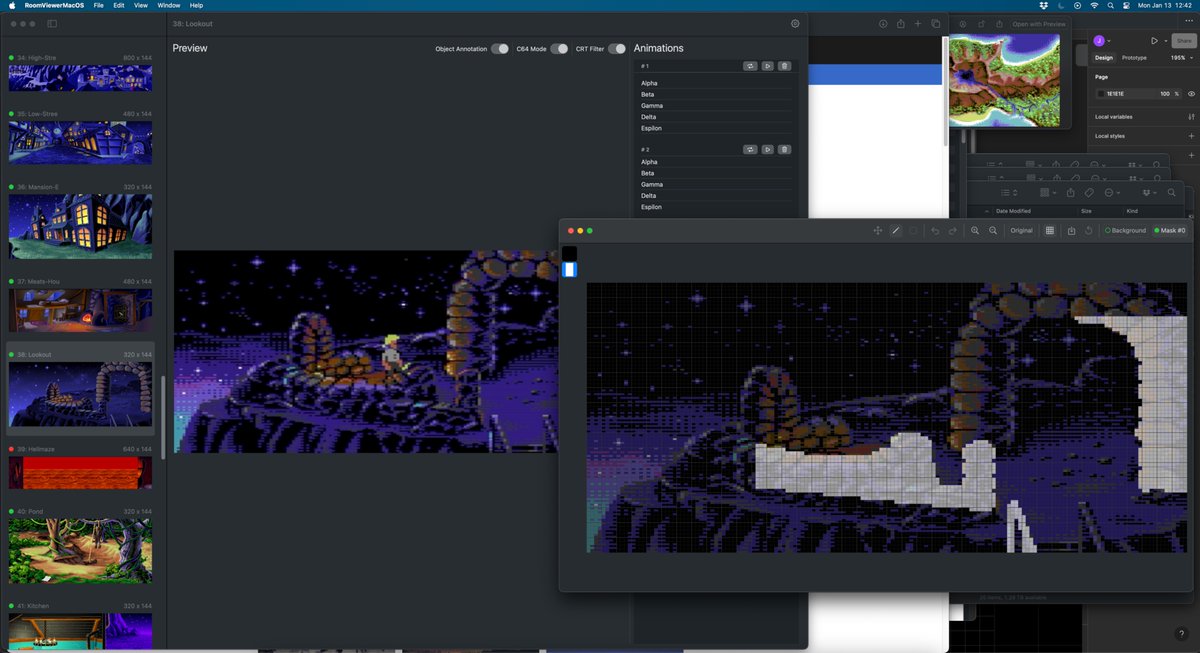 j_ljunggren's tweet image. Awesome tools are key, and I got one from Andreas Larsson (the coder) for creating the graphics in Monkey Island.
I’m currently working on the clipping masks and polishing backgrounds.
#c64 #commodore64 #pixelart #monkeyisland #game #Retro
